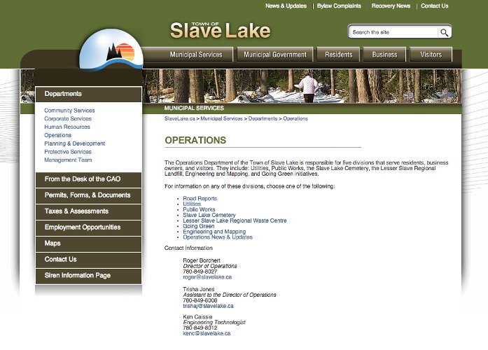 Slave Lake inner page
